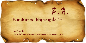 Pandurov Napsugár névjegykártya